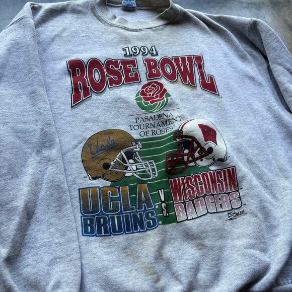 Vintage‎ 90s Salem Rose Bowl Sweatshirt - Picture 3 of 6